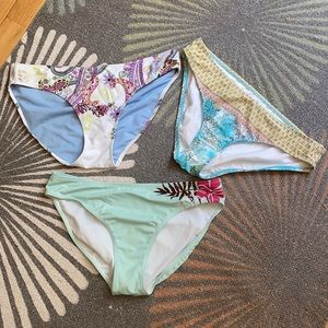 LOT OF 3 ATHLETA MEDIUM TIDE SWIM BOTTOMS SIZE LARGE